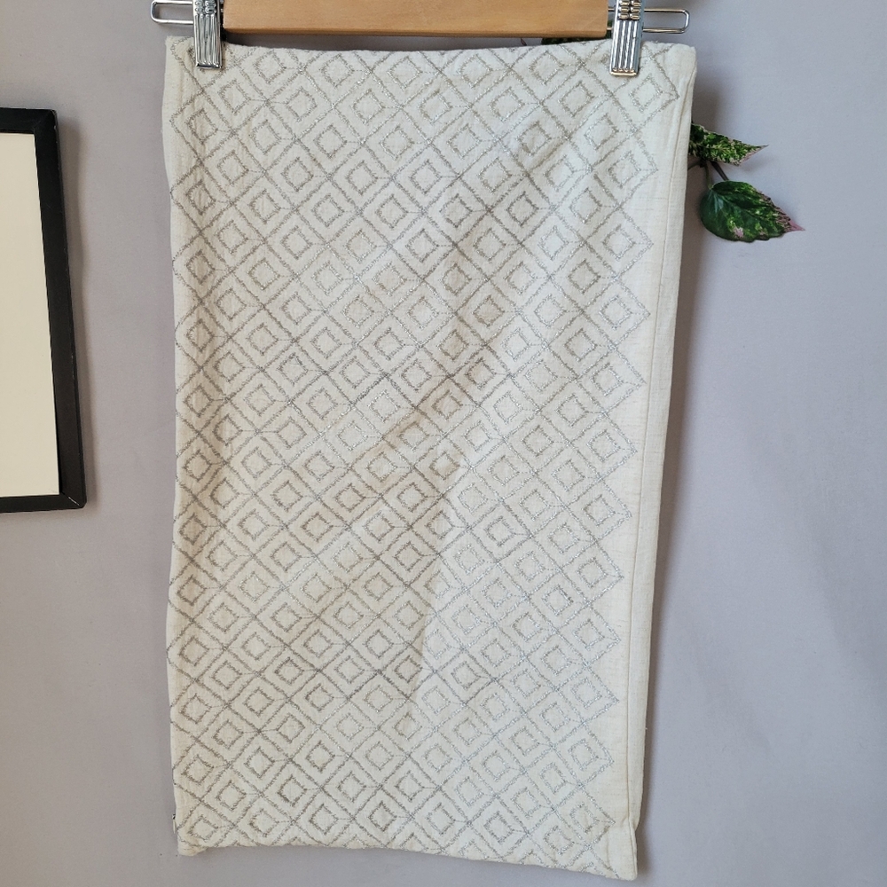 Celerie Kemble Diamond Geometric Decorative Rectangle Pillow Cover 13 x 22